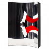 <p>Toyota - Espaço - X infinito vermelho - inox e madeira - 25 x 17 x 6,5 - assinada</p>