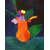 <p>Aldemir Martins - Vaso laranja com flores - ast - 100 x 80 - cie - 2001 - Apresenta certificado de autenticidade assinado pelo artista</p>