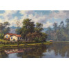 <p>Baptista Garíglio - Lago da fazenda Vista Alegre - ost - 50 x 72 - cie - 2020</p>