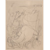 <p>Emiliano Di Cavalcanti - Guerreiros a cavalo - gravura - 42 x 52 - cie - Gravura do álbum Mestres do Desenho, Editora Cutrix, editado em 1963 - Exemplar nº 1722</p>