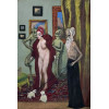 <p>Leo Brizola - Figuras - óleo sobre tela - 29 x 19 - verso</p>