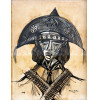 <p>Aldemir Martins - Cangaceiro - nanquim sobre papel - 25 x 20 - canto inferior direito - 1953</p>