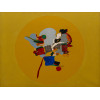 <p>Maria Polo - Sem título - óleo e prata sobre tela - 89 x 116 - meio inferior - 1967</p>