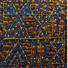 <p>Fernando Lucchesi - Africanas - óleo sobre tela sobre madeira - 30 x 30 - verso - 2001</p>