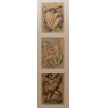 <p>Ginés Parra - Figuras - tríptico - nanquim - 118 x 26 - assinados</p>