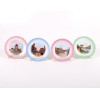 <p>Conjunto com 4 pratos decorativos em porcelana, cada um decorado com locais históricos de cidades do Brasil. 17 cm diâm.</p>