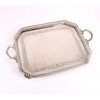 <p>Bandeja Prata de lei - Teor 833, 50 x 34 cm. Brasil Sec XX</p>