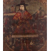 <p>SANTO IZIDRO -Escola cusquenha - OST - 64 x 54 cm. Peru Sec XIX</p>