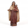 <p>Nossa Senhora com menino, imagem de madeira lavrada policromada. Escola Capiscara - Equador Sec XVIIIXIX -</p>