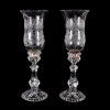 <p>Par de castiçais baccarat (1 manga com trinca de 3 cm) - 42 cm alt.</p>