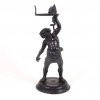 <p>Escultura em bronze patinado, representando figura mitológica Baco Dionísio(Deus do vinho).França Sec XIX 44 cm alt. 19 cm diâm.</p>