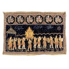 <p>Antiga tape&ccedil;aria oriental - Birmania,representando cena de alteza&nbsp; sendo carregada por seus s&uacute;ditos. 79 x 118 cm.</p>