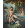 <p>An&ocirc;nimo - Mulher nua com putos - OST - 114 x 94 cm.</p>