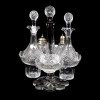 <p>Elegante galheteiro em cristal lapidado, estilo Bico de Jaca. 26 cm de alt.; 20 x 20 cm. Europa, séc. XIX. (Com bicado)</p> <p>Elegante galheteiro em cristal lapidado, estilo Bico de Jaca. 26 cm de alt.; 20 x 20 cm. Europa, séc. XIX. (Com bicado)</p>
