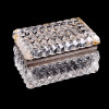 <p>Delicada caixa em cristal lapidado e aplicações em metal dourado - 7 x 13 x 8 cm. Europa Séc. XIX</p> <p>Delicada caixa em cristal lapidado e aplicações em metal dourado - 7 x 13 x 8 cm. Europa Séc. XIX</p>