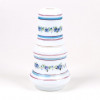 <p>Moringa em vidro opalinado branco, em formato bojudo, decorado com motivos florais, 22 cm alt, 11 cm diâm. Europa Séc. XIX/XX</p> <p>Moringa em vidro opalinado branco, em formato bojudo, decorado com motivos florais, 22 cm alt, 11 cm diâm. Europa Séc. XIX/XX</p>