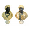 <p>Pendant de bustos em mármore representando figuras de mouros - Aprox 80 x 55 x 30 cm.</p> <p>Pendant de bustos em mármore representando figuras de mouros - Aprox 80 x 55 x 30 cm.</p>