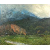 <p>Luís Graner(1863 - 1929) - paisagem - OST - CIE - EtiquetaRoberto Magalhães GouvêaLluís Graner i Arrufí (Barcelona, 1863 – 1929) foi um pintor catalão realista e empreendedor cultural, conhecido por seu domínio da luz e por explorar cenas do cotidiano com forte carga emocional e dramática. Formado na Escola de la Llotja em Barcelona, teve como mestres Antoni Caba e Benet Mercadé, e completou sua formação em Madrid e Paris, onde absorveu influências acadêmicas e impressionistas. Sua pintura é marcada pelo uso expressivo do claroscuro, criando atmosferas íntimas e carregadas de emoção. Graner representava temas sociais - como músicos populares, velhos, bebedores e camponeses - com uma abordagem quase teatral. Também pintou paisagens e retratos com grande sensibilidade para a luz e a composição. Além da pintura, teve papel inovador na cultura catalã ao fundar a Sala Mercè em Barcelona (1904), um espaço artístico multifuncional projetado por Antoni Gaudí, que combinava cinema, música, poesia e luzes cenográficas - uma proposta de arte total (inspirada no conceito de Gesamtkunstwerk de Wagner). No entanto, o projeto fracassou financeiramente, levando-o à ruína em poucos anos. Após esse período, Graner passou a viver na América, com passagens por Havana, Nova York, Nova Orleans e Rio de Janeiro. Lá, continuou a pintar, especialmente retratos e paisagens urbanas e rurais, agora com pinceladas mais soltas e cores mais vibrantes. Voltou a Barcelona em 1928 e faleceu no ano seguinte.60 X 74 cm</p> <p>Luís Graner(1863 - 1929) - paisagem - OST - CIE - EtiquetaRoberto Magalhães GouvêaLluís Graner i Arrufí (Barcelona, 1863 – 1929) foi um pintor catalão realista e empreendedor cultural, conhecido por seu domínio da luz e por explorar cenas do cotidiano com forte carga emocional e dramática. Formado na Escola de la Llotja em Barcelona, teve como mestres Antoni Caba e Benet Mercadé, e completou sua formação em Madrid e Paris, onde absorveu influências acadêmicas e impressionistas. Sua pintura é marcada pelo uso expressivo do claroscuro, criando atmosferas íntimas e carregadas de emoção. Graner representava temas sociais - como músicos populares, velhos, bebedores e camponeses - com uma abordagem quase teatral. Também pintou paisagens e retratos com grande sensibilidade para a luz e a composição. Além da pintura, teve papel inovador na cultura catalã ao fundar a Sala Mercè em Barcelona (1904), um espaço artístico multifuncional projetado por Antoni Gaudí, que combinava cinema, música, poesia e luzes cenográficas - uma proposta de arte total (inspirada no conceito de Gesamtkunstwerk de Wagner). No entanto, o projeto fracassou financeiramente, levando-o à ruína em poucos anos. Após esse período, Graner passou a viver na América, com passagens por Havana, Nova York, Nova Orleans e Rio de Janeiro. Lá, continuou a pintar, especialmente retratos e paisagens urbanas e rurais, agora com pinceladas mais soltas e cores mais vibrantes. Voltou a Barcelona em 1928 e faleceu no ano seguinte.60 X 74 cm</p>