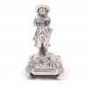 <p>Paliteiro em prata de lei contrastada, representando figura masculina e pássaro, contraste P coroa. Portugal Sec. XIX 16 cm alt.</p> <p>Paliteiro em prata de lei contrastada, representando figura masculina e pássaro, contraste P coroa. Portugal Sec. XIX 16 cm alt.</p>