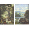 <p>Campos Ayres - Pandan - paisagem - Osm - 17 x 12 cm. (Necessita restauro).</p>