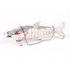 <p>Peixe articulado em metal espessurado a prata. Dimensões: 29 cm de comprimento.</p>