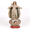 <p>Nossa Senhora das Mercedes - Imagem em madeira dourada e policromada - 60 cm alt. Brasil Séc. XIX.</p>