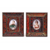 <p>MAYER CONSTANCE MARIE - Par de miniaturas, representando imperatriz Josefina Bonaparte e Napoleão Bonaparte, provavelmente executadas sobre marfim guarnecidas por bela moldura no estilo BOULE em madeira , bronze e tartaruga - 8 x 6 cm. (Moldura necessita restauro). Marie-Françoise Constance Mayer La Martinière (9 de março de 1775 – 26 de maio de 1821) foi uma pintora francesa de retratos, temas alegóricos, miniaturas e obras de gênero. Ela teve uma carreira brilhante .</p> <p>MAYER CONSTANCE MARIE - Par de miniaturas, representando imperatriz Josefina Bonaparte e Napoleão Bonaparte, provavelmente executadas sobre marfim guarnecidas por bela moldura no estilo BOULE em madeira , bronze e tartaruga - 8 x 6 cm. (Moldura necessita restauro). Marie-Françoise Constance Mayer La Martinière (9 de março de 1775 – 26 de maio de 1821) foi uma pintora francesa de retratos, temas alegóricos, miniaturas e obras de gênero. Ela teve uma carreira brilhante .</p>