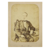 <p>Fotografia do Barão de Itauna, Cândido Borges Monteiro (1812-1872). Localizada e datada embaixo à direita, a lápis: S. Paulo, 31 de março 1869; 35,5 cm x 26 cm. Fotógrafo não identificado.</p>