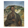 <p>Giuseppe Montagnari. Gaiteiro. Óleo sobre tela, 99,5 cm x 79,5 cm. Assinado embaixo e datado à esquerda: Gmontagnari / 927. Pequeno furo no canto superior direito e outro no meio, à esquerda; pequenos desgastes de matéria, próximos à assinatura.</p>