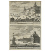<p>Palais do comte d'Avero, a Lisbonne e Vué Du Palais Royal de Lisbonne. Duas litografias emolduradas, 25 cm x 16,5 cm.</p>