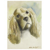 <p>Anita Malfatti. Cabeça de Cão, Cocker Spaniel. Aquarela sobre cartão, 31 cm x 22 cm. Assinado e datado embaixo à direita: Anita Malfatti 55. Segundo informação da família trata-se do cão da sobrinha da artista, D. Doris.</p>