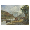 <p>G. Meroli. Paisagem com Rio. Óleo sobre cartão, 22 cm x 32,5 cm. Assinado embaixo à direita: G. Meroli. Origem: espólio de Giuliano Montini.</p>