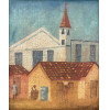<p>Lorenzato - Igreja - 35 x 30 cm - &Oacute;leo Sobre Malha de A&ccedil;o - Ass. Canto Inferior Direito e Dat. 1974</p>