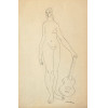 <p>Álvaro Apocalypse - Mulher com Violão - 22,5 x 14,5 cm – Nanquim – Ass. Canto Inferior Direito e Dat. 1956</p>
