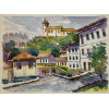<p>Wagner Bottaro - Igreja Merc&ecirc;s de Baixo - Ouro Preto - 25 x 32 cm - Aquarela Sobre Cart&atilde;o - Ass. Canto Inferior Esquerdo e Dat. 2020</p>