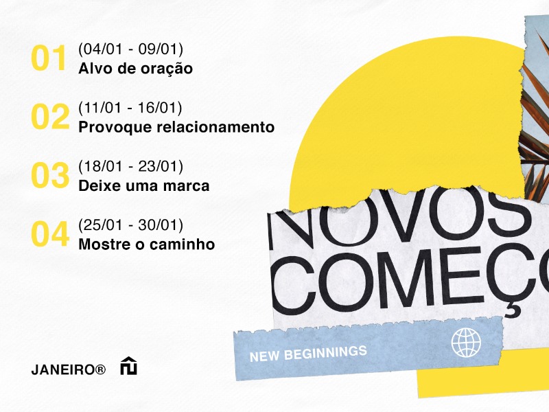 AÇÕES // NOVOS COMEÇOS