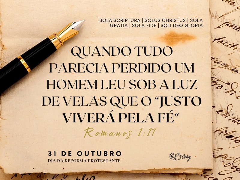DIA DA REFORMA PROTESTANTE