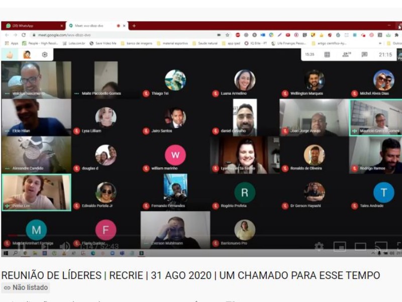 Reunião lideres Recrie 31/ago