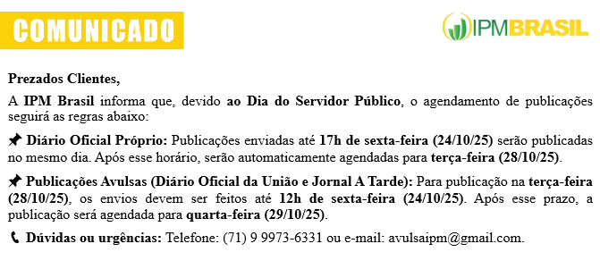 COMUNICADO - SERVIDOR PÚBLICO
