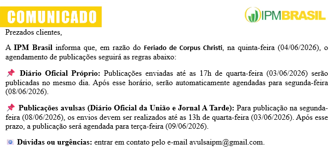 COMUNICADO - Corpus Christi