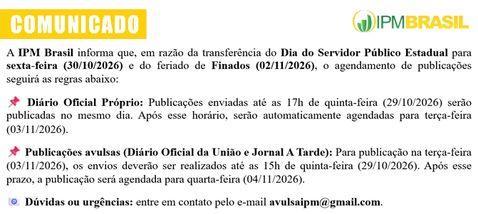 COMUNICADO - FERIADOS