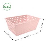 Cesta Organizadora Coza One Rosa 13,5 L