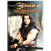 CONAN-THE BARBARIAN-ARNOLD SCHWARZENNEGER-PHOTOBOOK -LIVRO COM FOTOS RARAS DO FILME DE 1982-CAPA DUR