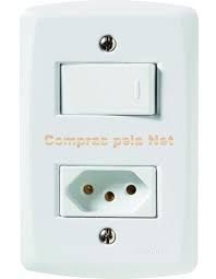 INTERRUPTOR 01 TC+TOMADA 10A BRLUX TRAMONTINA