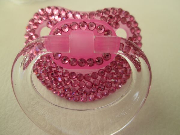 Chupeta de Cristal Rosa