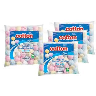 Bolas de algodão Coloridas cotton line