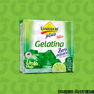 Gelatina Zero Plus Stevia Limão 10 Gramas Lowçúcar
