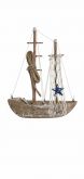 Enfeite Decorativo Barco Veleiro de MDF 20*24cm
