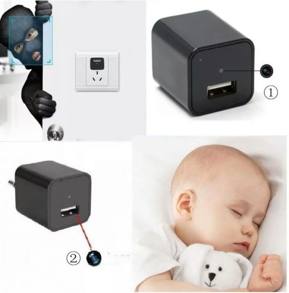 Câmeras Espiã carregador USB