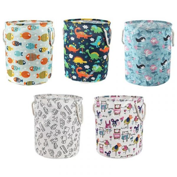 Cesto Organizador Infantil Brinquedo Roupa Suja Dobrável 60litros